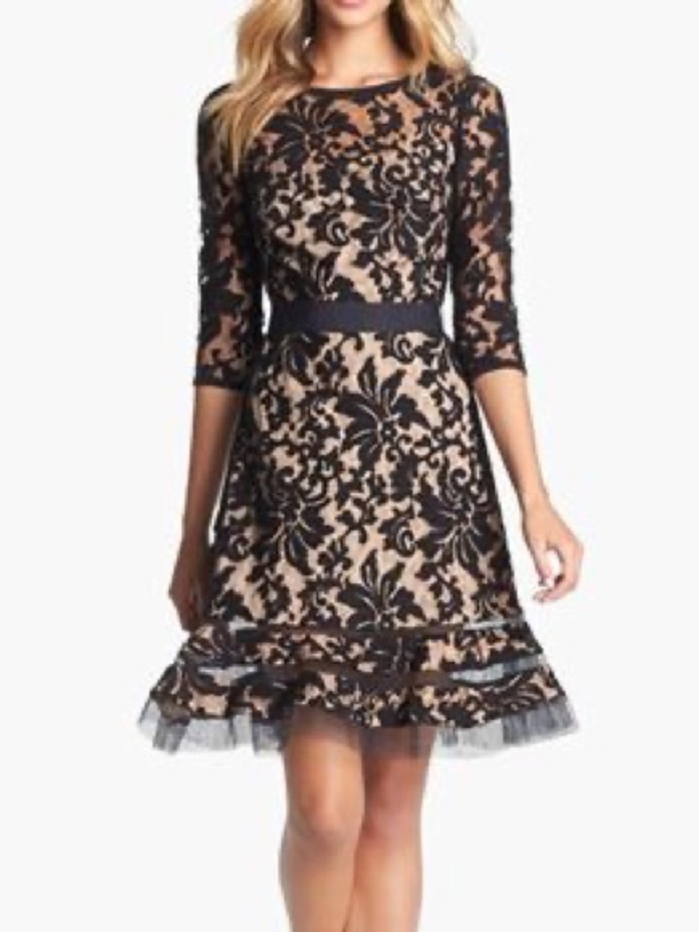 Tadashi Shoji Black Lace Dress - Never Worn